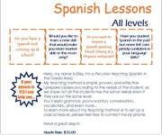 Spanish Lessons - All levels (Toledo Area)